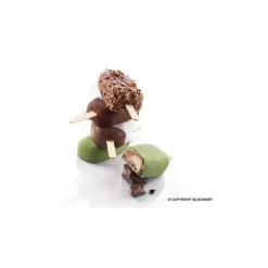 Moule Silicone*SILIKOMART Moule à glace silicone 12 Esquimaux avec bâtonnets