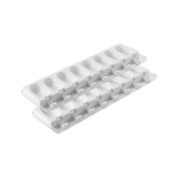 Moule Silicone*SILIKOMART Moule à Glace Silicone 16 Mini Esquimaux avec bâtonnets