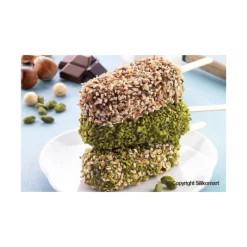 Moule Silicone*SILIKOMART Moule à Glace Silicone 2 x 2 Esquimaux 90 ml avec bâtonnets