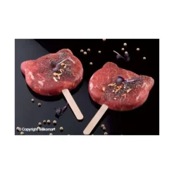 Moule Silicone*SILIKOMART Moule à glace silicone Chat 8 empreintes avec bâtonnets