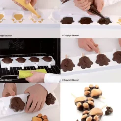 Moule Silicone*SILIKOMART Moule à glace silicone Patte 8 empreintes avec bâtonnets