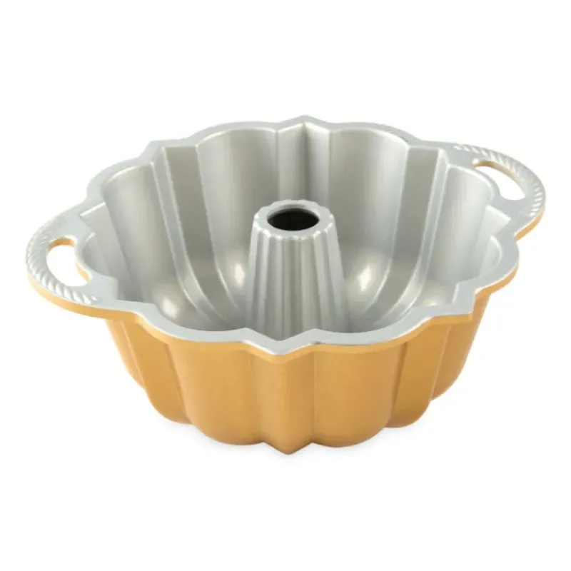 Moule Anti-adhésif|Moules À Gâteaux*NORDIC WARE Moule à Gâteau Bundt Anniversaire Gold 1,5 L