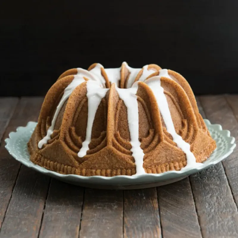 Moule Anti-adhésif|Moules À Gâteaux*NORDIC WARE Moule à Gâteau Bundt Cathédrale Silver