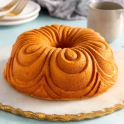 Moule Anti-adhésif|Moules À Gâteaux*NORDIC WARE Moule à Gâteau Bundt Chiffon Royal Gold