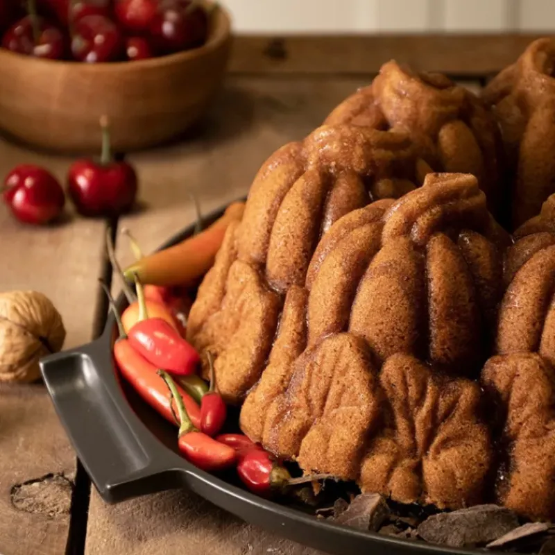 Moule Anti-adhésif|Moules À Gâteaux*NORDIC WARE Moule à Gâteau Bundt Citrouille Bronze