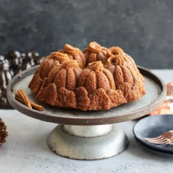 Moule Anti-adhésif|Moules À Gâteaux*NORDIC WARE Moule à Gâteau Bundt Citrouille Bronze