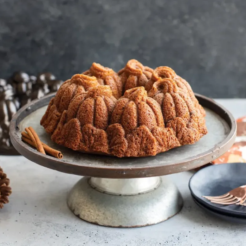 Moule Anti-adhésif|Moules À Gâteaux*NORDIC WARE Moule à Gâteau Bundt Citrouille Bronze