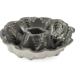 Moule Anti-adhésif|Moules À Gâteaux*NORDIC WARE Moule à Gâteau Bundt Couronne de Noël Silver