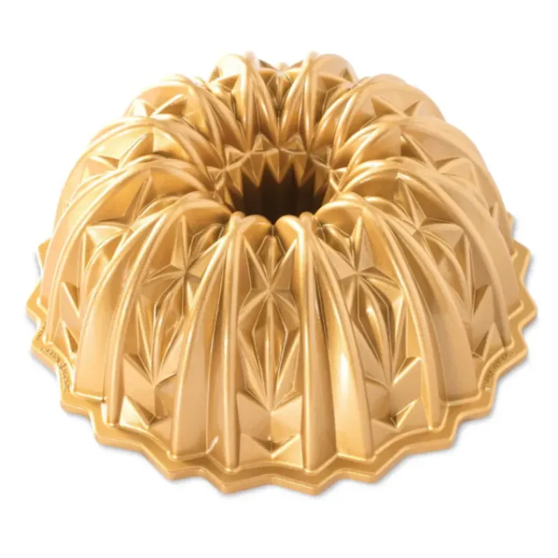 Moule Anti-adhésif|Moules À Gâteaux*NORDIC WARE Moule à Gâteau Bundt Crystal Gold