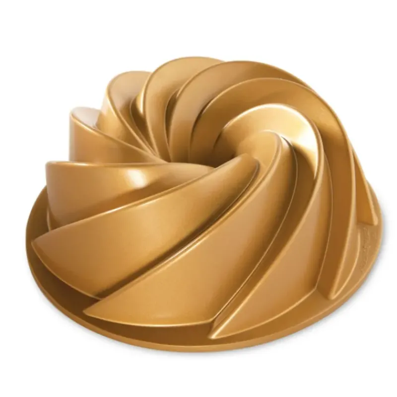 Moule Anti-adhésif|Moules À Gâteaux*NORDIC WARE Moule à Gâteau Bundt Héritage 2,5 L Gold