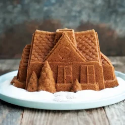 Moule Anti-adhésif|Moules À Gâteaux*NORDIC WARE Moule à Gâteau Bundt Maison Silver