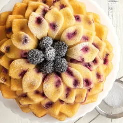 Moule Anti-adhésif|Moules À Gâteaux*NORDIC WARE Moule à Gâteau Bundt Pétales de Fleur Toffee