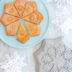 Moule Anti-adhésif|Moules À Gâteaux*NORDIC WARE Moule à Gâteau Flocon de Neige Silver