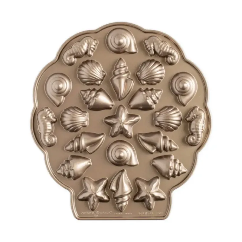 Moule Anti-adhésif|Moules À Gâteaux*NORDIC WARE Moule à Gâteaux Coquillages (x23) Toffee