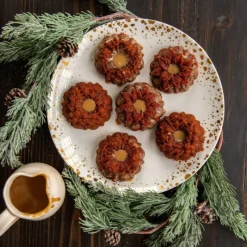 Moule Anti-adhésif|Moules À Gâteaux*NORDIC WARE Moule à Gâteaux Couronnes de Noël (x6) Silver