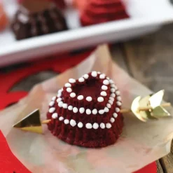 Moule Anti-adhésif|Moules À Gâteaux*NORDIC WARE Moule à Gâteaux Cœurs à Étages (x6) Toffee