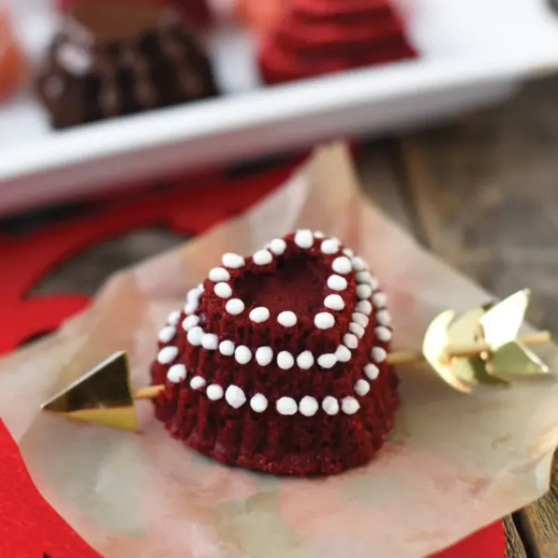 Moule Anti-adhésif|Moules À Gâteaux*NORDIC WARE Moule à Gâteaux Cœurs à Étages (x6) Toffee