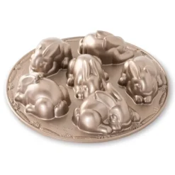 Moule Anti-adhésif|Moules À Gâteaux*NORDIC WARE Moule à Gâteaux Lapins (x6) Toffee