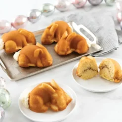 Moule Anti-adhésif|Moules À Gâteaux*NORDIC WARE Moule à Gâteaux Lapins (x6) Toffee