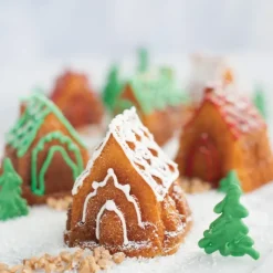 Moule Anti-adhésif|Moules À Gâteaux*NORDIC WARE Moule à Gâteaux Petit Village (x6) Silver