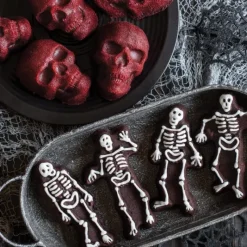 Moule Anti-adhésif|Moules À Gâteaux*NORDIC WARE Moule à Gâteaux Squelettes (x4) Bronze