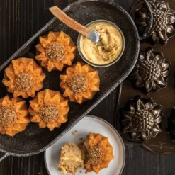 Moule Anti-adhésif|Moules À Gâteaux*NORDIC WARE Moule à Gâteaux Tournesols (x6) Bronze