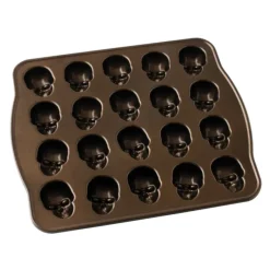 Moule Anti-adhésif|Moules À Gâteaux*NORDIC WARE Moule à Gâteaux Têtes de Mort (x20) Bronze