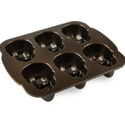 Moules À Gâteaux|Moule Anti-adhésif*NORDIC WARE Moule à Gâteaux Têtes de Mort (x6) Bronze
