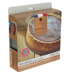 Moules À Gâteaux*DE BUYER Moule à Manqué Rond Inox Perforé Amovible Ø 24 cm x H 6,5 cm