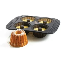 Moule Silicone|Moules À Gâteaux*MASTRAD Moule à Mini-Kouglofs Silicone (x4)