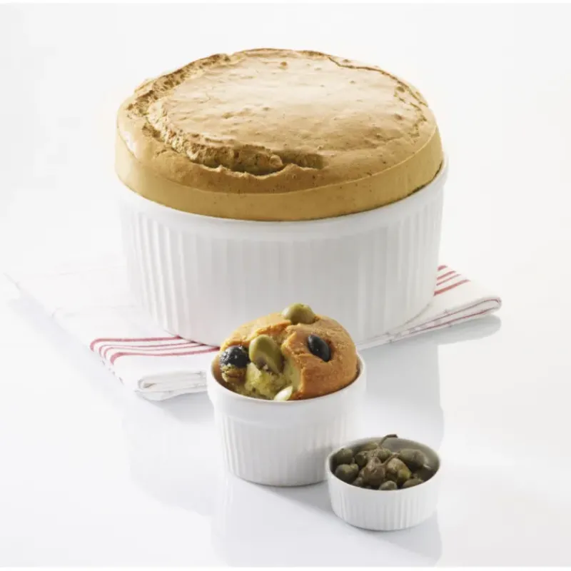 Moules À Gâteaux*REVOL Moule à Soufflé Blanc Ø 8,2cm French Classique