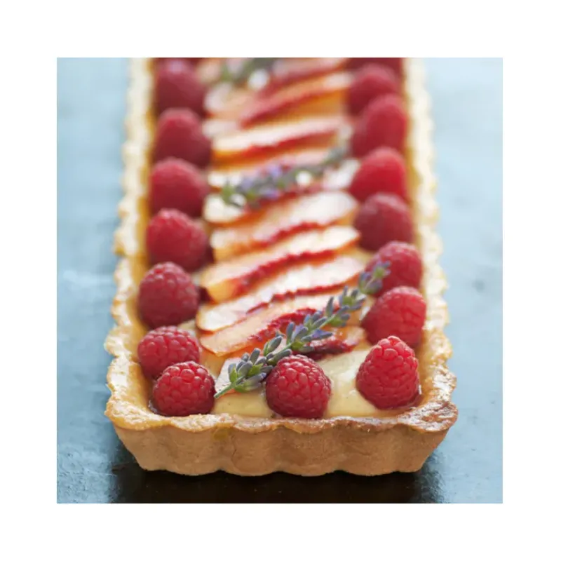 Moule Anti-adhésif|Moules À Gâteaux*DE BUYER Moule Anti Adhésif Tarte Rectangle Fond Amovible 20 x 8 cm x H 2,7 cm