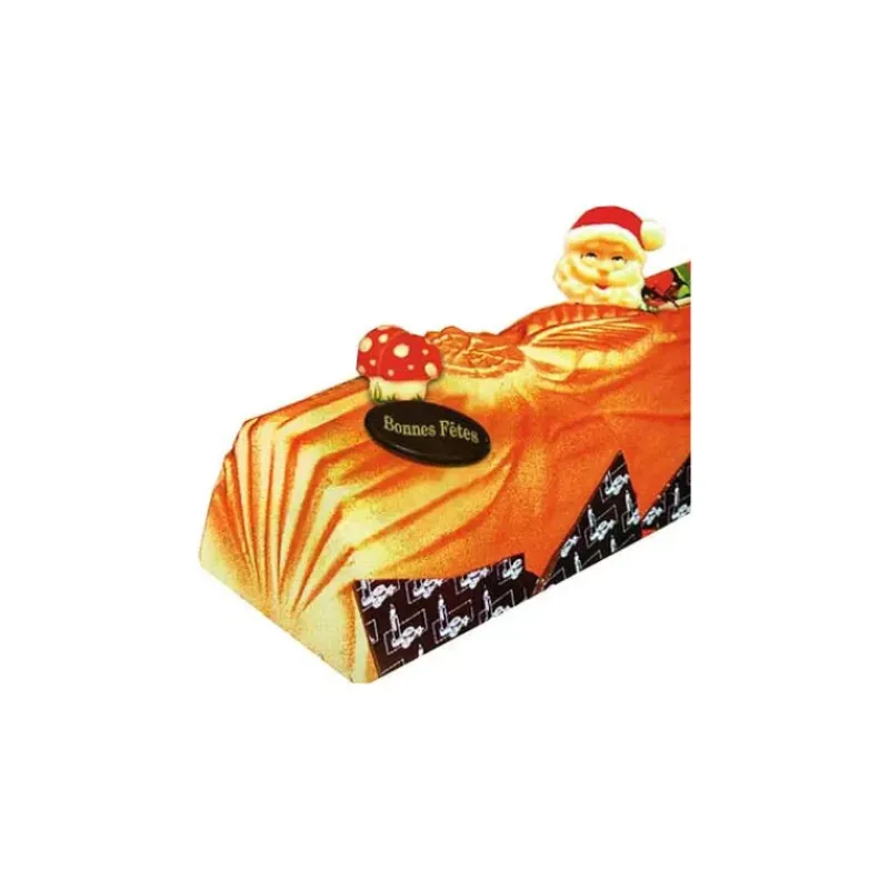 Moules À Gâteaux*MALLARD FERRIERE Moule Bûches décors feuilles (x12)