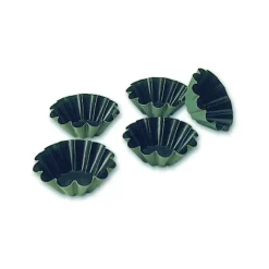 Moule Anti-adhésif*MATFER Moule Brioche 12 Côtes 7 cm x H 2,8 cm (x25)