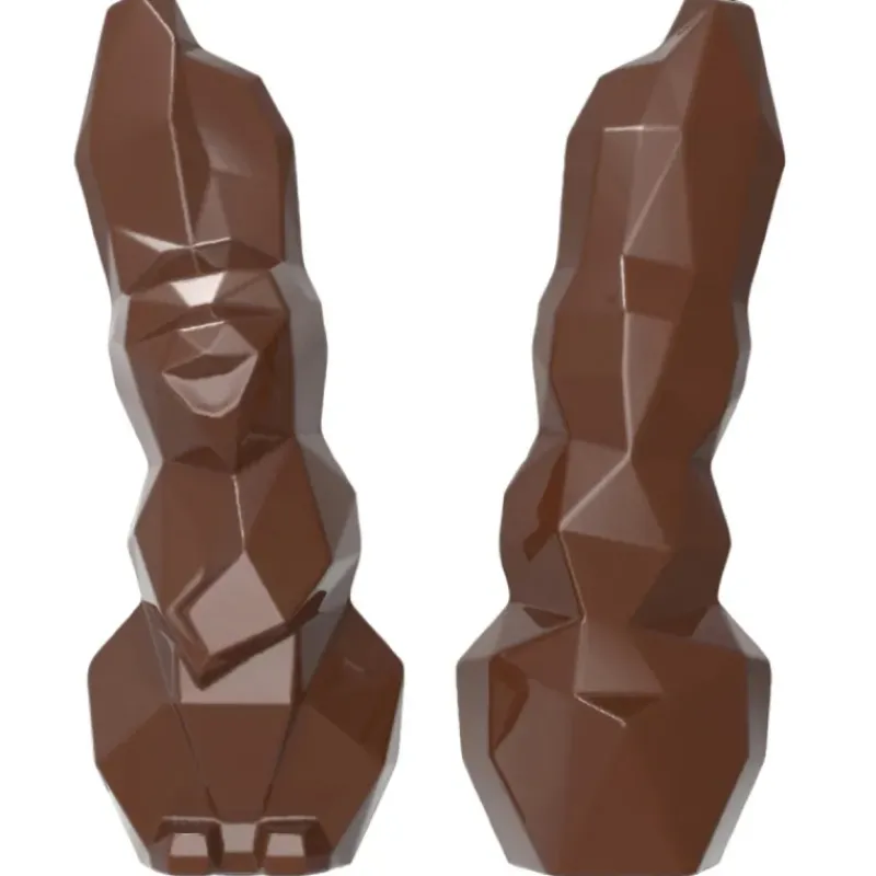 Moules À Chocolat*CHOCOLATE WORLD Moule Chocolat Aimanté Lapin Origami 15 cm