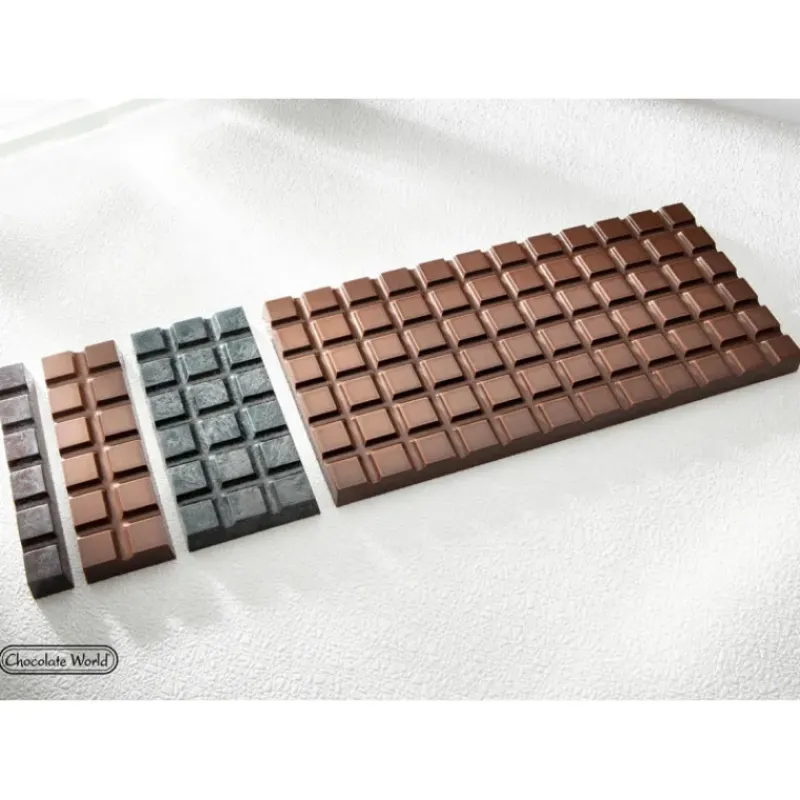 Moules À Chocolat*CHOCOLATE WORLD Moule Chocolat Barre 6 Carrés (x10)