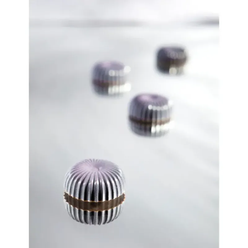 Moules À Chocolat*CHOCOLATE WORLD Moule Chocolat Demi Sphère Plissée Evasée 30,5 mm (x21)