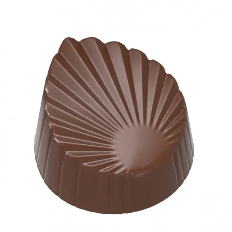 Moules À Chocolat*CHOCOLATE WORLD Moule Chocolat Feuille Plissée 33,5mm (x21)