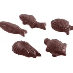 Moules À Chocolat*CHOCOLATE WORLD Moule Chocolat Fritures Animaux Marins 38x20mm (x28)