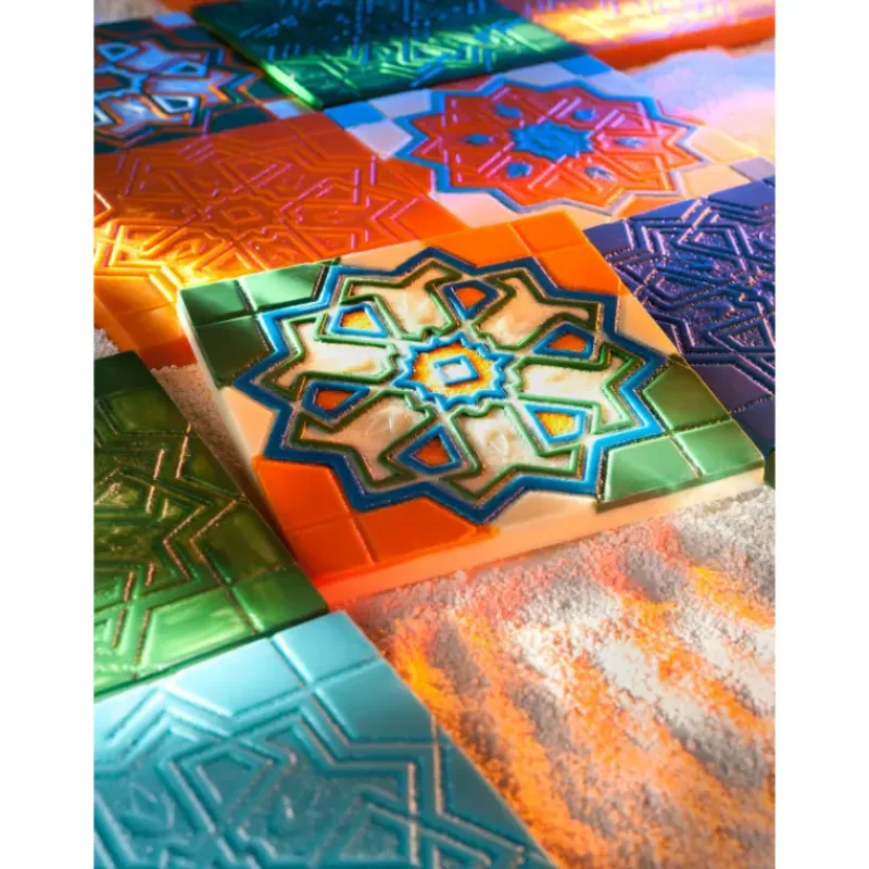 Moules À Chocolat*CHOCOLATE WORLD Moule Chocolat Mosaïque Orientale 99,5 mm (x2)