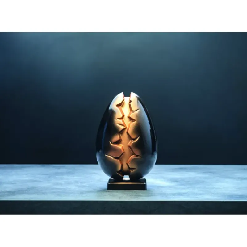 Moules À Chocolat*PAVONI Moule Chocolat Oeuf Abyss Ø 14 cm x H 21,5 cm (x2)