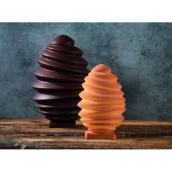 Moules À Chocolat*PAVONI Moule Chocolat Oeuf Pagoda 13,7 x 13,7 cm x H 21,2 cm (x2)