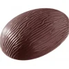 Moules À Chocolat*CHOCOLATE WORLD Moule Chocolat Oeuf Rayé 87 mm (x6)