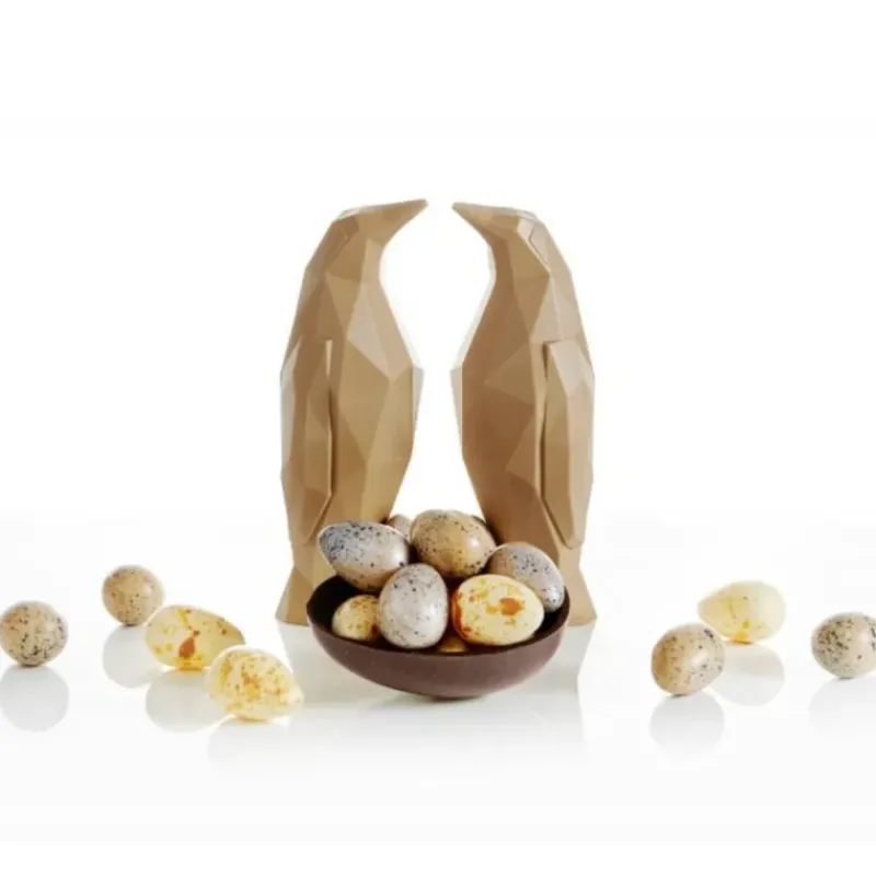 Moules À Chocolat*BARRY Moule Chocolat Pingouin Origami 18 cm (x2)