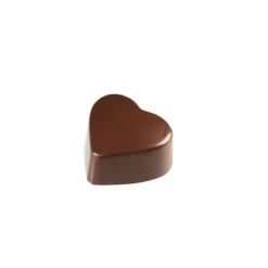 Moules À Chocolat*PAVONI Moule Chocolat Polycarbonate Praline Cœur 2,5 x 2,8 x H 1,6 cm (x24)