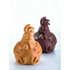 Moules À Chocolat*PAVONI Moule Chocolat Poule Rafael 13,8 x 13,2 cm x H 18 cm (x2)