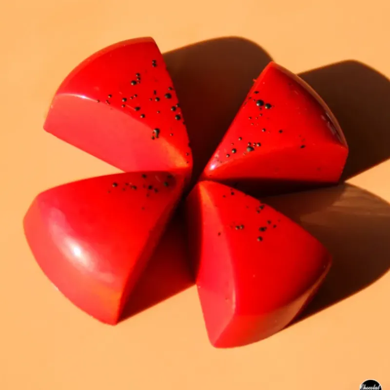 Moules À Chocolat*Chocolat Form Moule Chocolat Quartier de Gâteau 3,4 x 2,9 cm (x24)