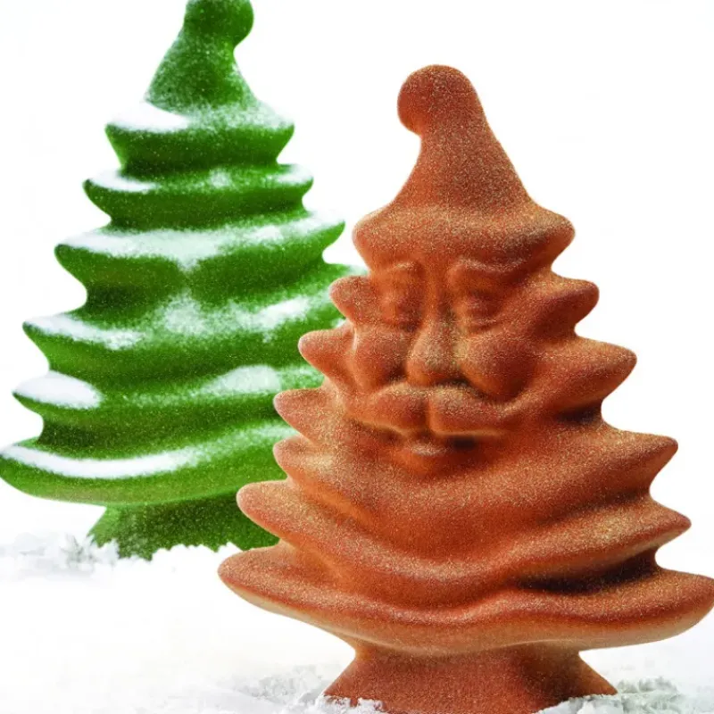 Moules À Chocolat*PAVONI Moule Chocolat Sapin de Noël Vivant 16 x 7,5 cm x H 20 cm (x2)
