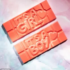 Moules À Chocolat*CHOCOLATE WORLD Moule Chocolat Tablette Gender Reveal (x4)