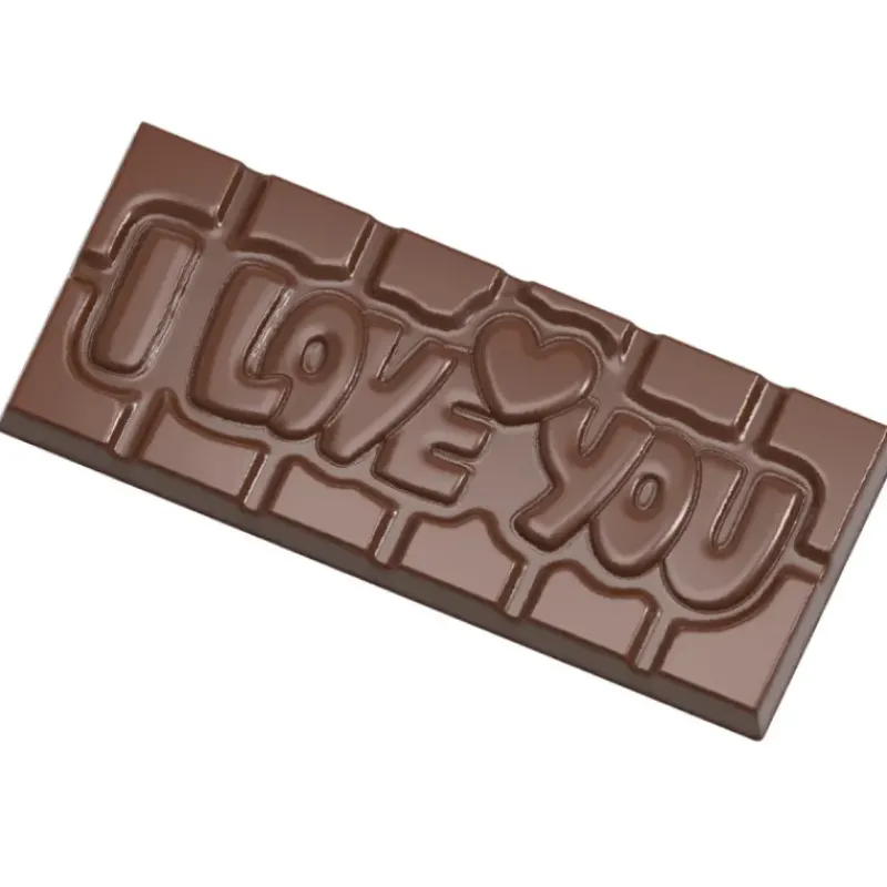 Moules À Chocolat*CHOCOLATE WORLD Moule Chocolat Tablette I love You (x4)